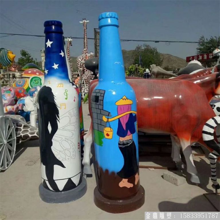 ktv酒瓶雕塑 質(zhì)美價(jià)廉玻璃鋼藝術(shù)品 (5)