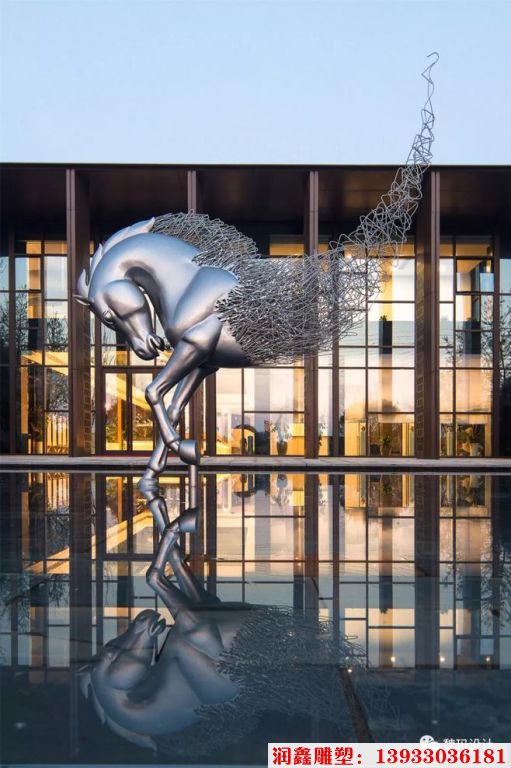 不銹鋼馬雕塑 不銹鋼動(dòng)物雕塑制作廠家
