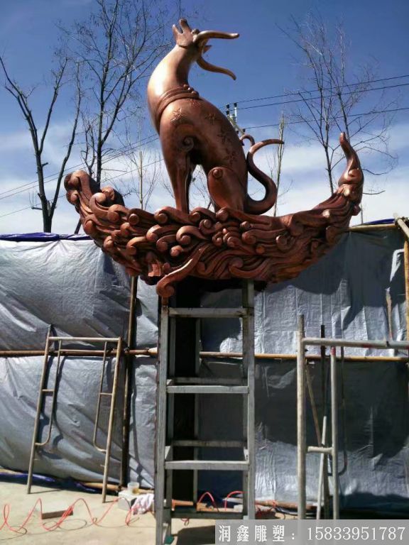 神獸鍛銅雕塑，動物神獸雕塑定做