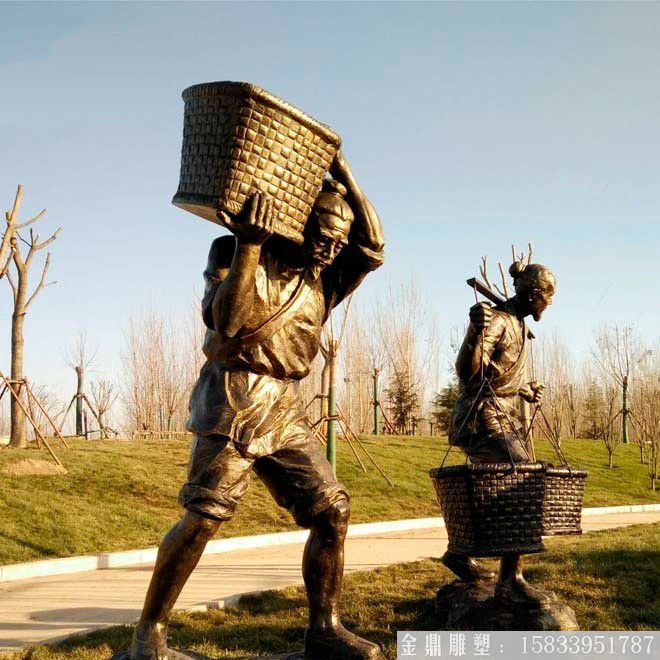 玻璃鋼民俗文化人物雕塑 場景人物雕塑